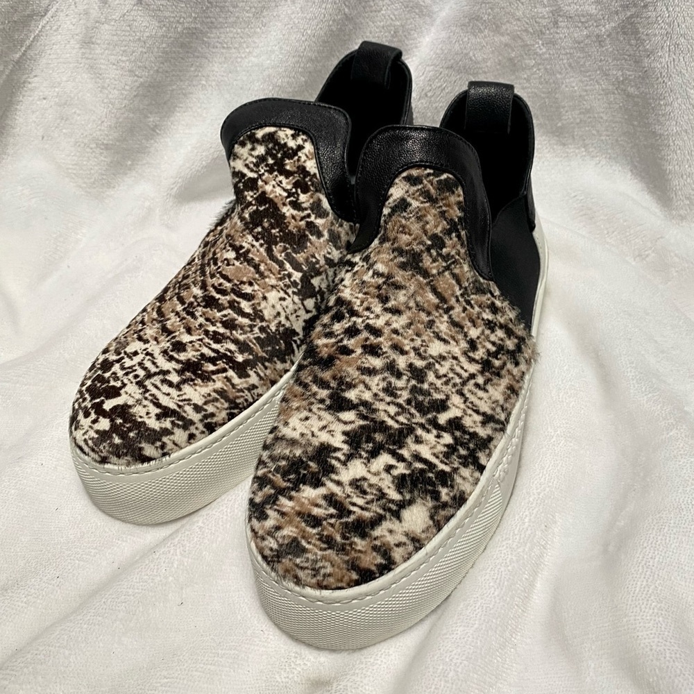 stephane kelian paris animal print slip on sneaker size 6